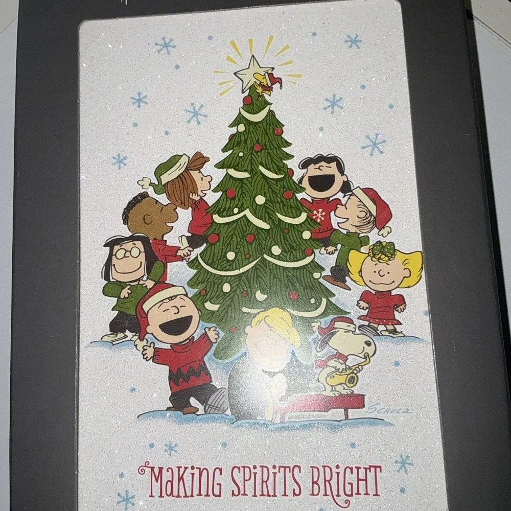 PEANUTS Making Spirits Bright Hallmark Greeting Cards Box 16 Self Seal Envelopes